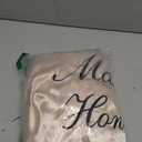 Women's Lace Trim Kimono Robe Bride Bridesmaid Satin Bridal Robes with Embroidered Getting Ready Sleepwear (Champagne)