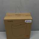 MOPALL Small Bathroom Trash Can with Lid, 2.6 Gallons / 10 L Slim Plastic Garbage Bin with Pop-Up Lid, Mini Waste Basket Can Dog Proof for Kitchen, Bedroom, Office, Laundry, Toilet, Rv, White