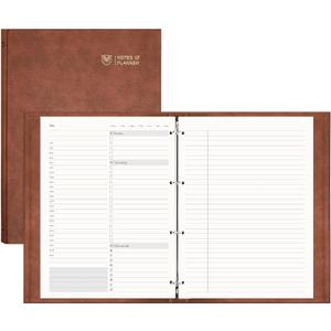 EMSHOI Undated Daily Planner - A4 Large To Do List Notebook Appointment Book for Productivity Time Management, with Hourly Planner Refills, Hardcover Binder Leather Journal - 240 Pages, 9.2x12 (8.5  11.5 inches (A4 compatible), Coffee)
