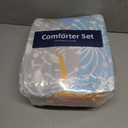 Menghomeus Girls Comforter Set Queen Size 7 Pieces Bed in A Bag Ombre Rainbow Bedding Set Dandelion Butterfly Print Kids Bedding Collections