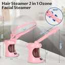 Hair Steamer,2-in-1 Hair and Facial Steamer for Deep Conditioning and Deep Cleaning Suitable for Family Use or Small Salon Shops