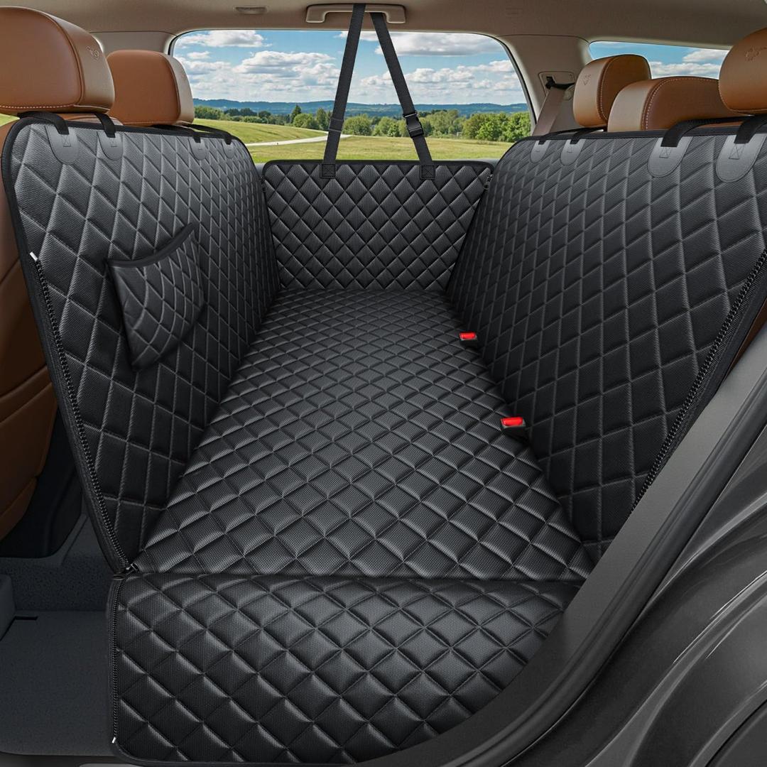 URPOWER 900D Heavy Duty Scratch Proof Dog Car Seat Cover for Pets 100% Waterproof Seat Cover Hammock Nonslip Durable Soft Back Seat Covers for Cars and SUVs
