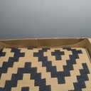 SAND MINE Reversible Mats, Plastic Straw Rug, Modern Area Rug, Large Floor Mat and Rug for Outdoors, RV, Patio, Backyard, Deck, Picnic, Beach, Trailer, Camping, Black & Brown, 10' x 14'