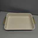 GreenPan Bakeware 13 x 9 Rectangular Cake Pan, Ceramic Nonstick Baking Pan, PFAS & BPA Free, Gold Handles, Durable Steel, Freezer to Oven Dish, Scratch Resistant, Bake & Roast Ovenware, Sage Green