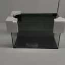 10 Gallon Glass Fish Tank, Aquarium Fish Bowl Cube for Betta Goldfish Snails Shrimp Aquatic Planting, Easy to Maintain Ultra Clear Rimless Dark Background Low Iron