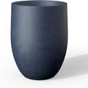 Kante Tall Concrete Planter, 21.7-Inch Height Antique Blue Large Indoor Outdoor Plant Pot with Drainage Hole for Patio Garden Home, Modern Decor for Flowers and Tree