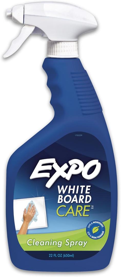 EXPO Dry Erase Whiteboard Cleaning Spray, 22 oz, Efficient Whiteboard Cleanser, Classroom and Office Supplies (1 Fl Oz (Pack of 1))