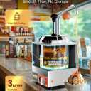 WantJoin Nacho Cheese Dispenser with Pump - 2.8Qt Nacho Cheese Warmer Commercial Hot Fudge Dispenser W/5-Level Temperature Adjustment for Stainless Steel Hot Fudge Warmer, Cheese Caramel