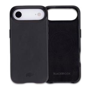 BLACKBROOK Leather Case for iPhone Air – Arden Handcrafted Slim Snap-On Cover, Full Grain Leather, MagSafe Compatible, Camera & Screen Protection, Elegant Gift Box Black