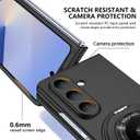 Magnetic Case for Galaxy Z Fold 7 with Rotatable Stand, Matte PC Case for Women Men Girls Boys Drop Protection Shockproof Slim Fit Durable Cover for Galaxy Z Fold 7, Black 13.20