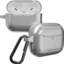 MAGEASY Designed for AirPods Pro 3 Case  Shockproof Protective Case for AirPods Pro 3, StainResistant, Smooth & SkinFriendly, Support Wireless Charging  Skin (Cosmic Silver)