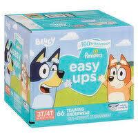 Pampers Training Pants Easy Ups Boys & Girls Bluey Size 3T4T, 66 Count, Children's Potty Underwear 