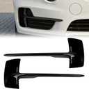 Front Bumper Grille Cover for BMW X5 F15 2014-2018, ABS Lower Bumper Face Bar Trim Left & Right, Replaces 51117303113 51117303114 BM8261234 BM8261233, Black