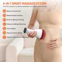 Rechargeable Lymphatic Drainage Massager & Cellulite Massage Tool with 3000mAh,Fascia Blaster for Reduce Stretch Marks for Legs, Arms & Belly,Body Sculpting Machine with Microcurrent for Office Travel