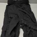 Men's Ankle Banded Pants Medieval Viking Navigator Pirate Costume Trousers Renaissance Gothic Pants (Black) S