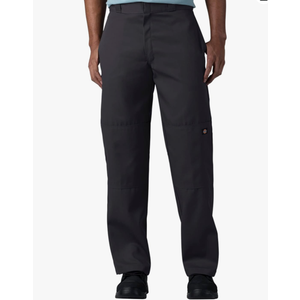 Dickies Men's Loose Fit Double Knee Work Pants
 (44W x 32L, Black)