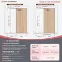 34" Concealed Sliding Barn Door Hardware Kit with Soft Close Mechanism for 26in Passage Opening, Hidden Sliding Door Hardware, Wall Mount for Interior Wooden Door (NO Door)