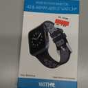 WITHit Black and Grey Silicone Sport Band designed for Apple Watch® 42mm (Series 10) & 38/40/41mm