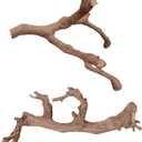 BNOSDM 2PCS Reptile Wood Branches Decor, Lizard Habitat Natural Wood Decoration, Snake Climbing Branch Accessories, Terrarium Tree Trunk Ornament for Bearded Dragon Gecko Frog Chameleon Spider