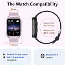 FITVII Fitness Tracker, Smart Watch with 24/7 Blood Pressure Heart Rate and Blood Oxygen Monitor, Sleep Tracker with Calorie Step Counter, IP68 Waterproof Activity Tracker for Women Men Android iOS