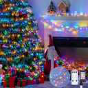 JMEXSUSS 400 LED Multicolor Cluster Lights Plug in, 20ft Christmas String Lights Outdoor Waterproof with Remote, 8 Modes Colorful Cluster Lights for Christmas Tree Wreath