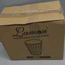 Lamosi Coffee Cups 12 oz - 120 Pack, 12 oz Disposable Paper Coffee Cups Insulated, Corrugated Kraft Ripple Wall Cup for Hot Beverage or Cold Drinks (Navy) | Disposable, Insulated, Corrugated Kraft, Ripple Wall Cup, Hot Beverage, Cold Drinks