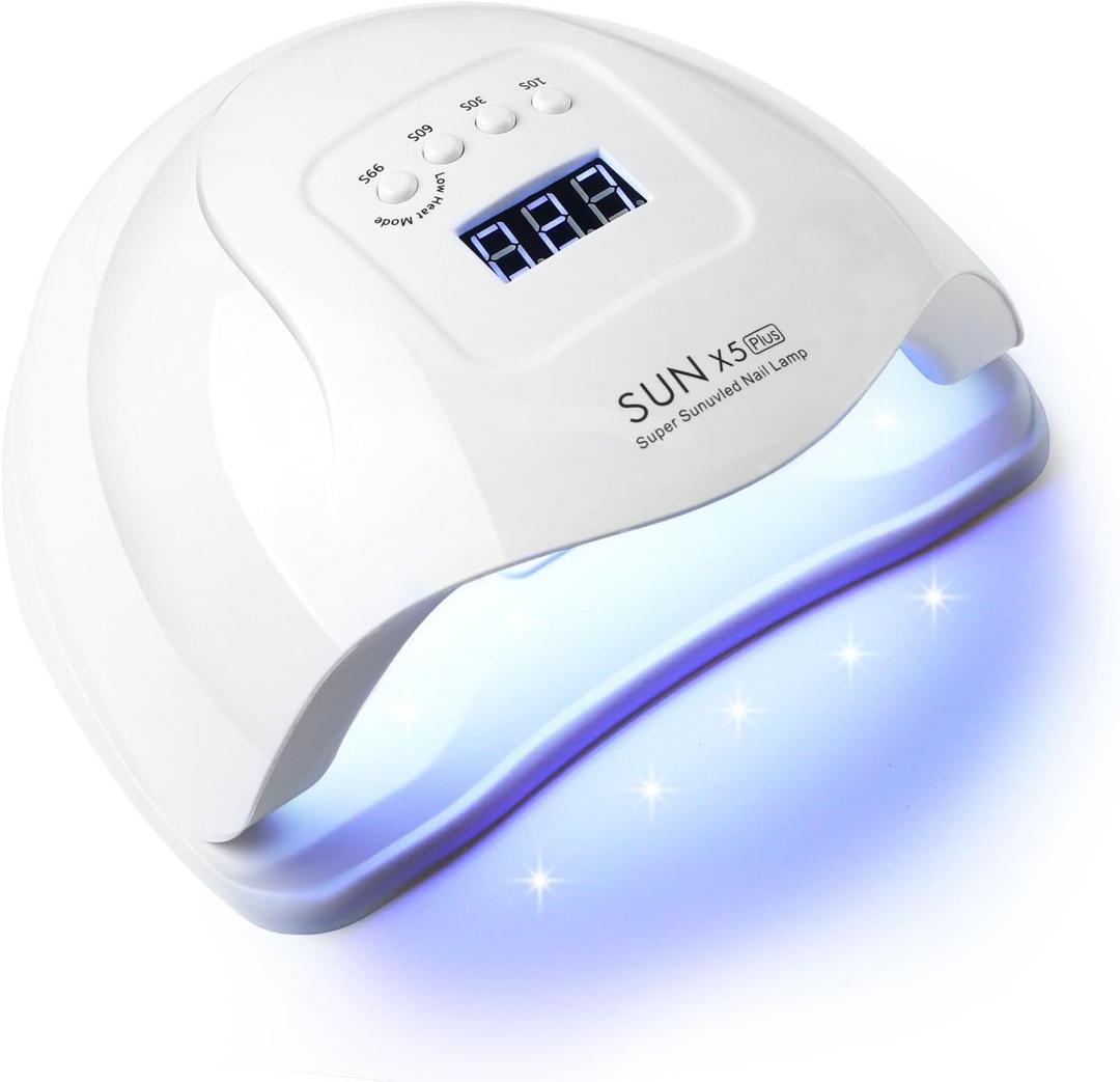 UV Light for Gel Nails-120W High-Power lmpara para uas with 36 LED Beads&365-405nm Dual Wavelength for Rapid Curing,No Dark Hands&Eye-Safe Design, Smart Sensor Tech,for Home&Salon Use in Sleek