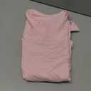 Trendy Queen Womens Long Sleeve Shirts Crop Tops Fall Fashion 2025 Square Neck Going Out Basics Tees Y2k Clothes (Medium, Pink)