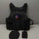 MGFLASHFORCE Tactical Airsoft Vest Adjustable Modular Paintball Vest (Black)