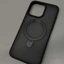 TORRAS Magnetic Ostand for iPhone 15 Pro Max Case, Military Grade Drop Tested, Compatible with MagSafe, Built in Kickstand, Translucent Slim Back Soft Edge 6.7 inch 2023, Frost Black