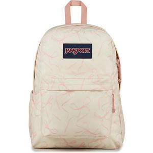 JanSport SuperBreak Plus Backpack with Padded 15-inch Laptop Sleeve and Integrated Bottle Pocket - Spacious and Durable Daypack for Work and Travel - Rows Of Bows