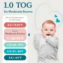 Love to Dream Swaddle UP, Baby Sleep Sack, Self-Soothing Swaddles for Newborns, Snug Fit Helps Calm Startle Reflex, Newborn Essentials must-haves, Lite 0.2 TOG, Sleep Sack, 8-13 lbs, Soft Blue