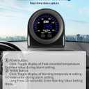 Water Temperature Gauge with 1/8NPT Sensor & Bracket 150C Digital LED Display Water Coolant Temperature Gauge for Cars Trucks Ships Vehicle Automotive Boat Marine 2/52mm (Blue)