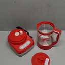 29 Oz Hot Chocolate Maker Machine, Electric Milk Frother and Steamer, Hot Cocoa Maker Machine for Hot Chocolate Bar, Detachable Pitcher, 2 Speed Mode, 3.5 Cups, Red