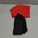 2 Pack Womens Biker Shorts with Pockets, High Waisted Yoga Shorts for Women Running Gym and Workout (XX-Large, Black/Red)