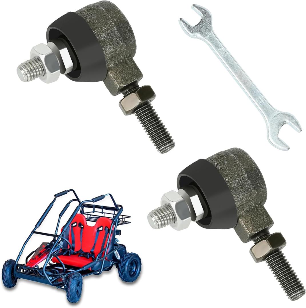 Steering Spindle Knuckle Ball Joint Kit Replacement for Coleman Go Kart KT196 Parts CK196-T RTK200 196cc 6.5HP Gas Powered Go Cart 4 Wheeler Quad Go Kart Parts and Accessories 2 Pack