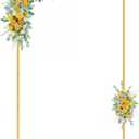 Wokceer Wedding Arch Backdrop Stand 6.6x4 FT Square Wedding Arches for Ceremony Gold Metal Balloon Arch Frame for Wedding Birthday Party Garden Arbor Anniversary Event Christmas Decor