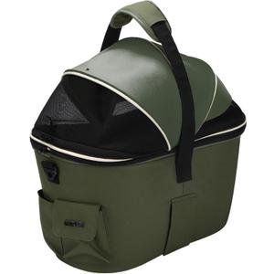 Dog Bike Basket Rear Seat, 3-in-1 Pet Bike Carrier for Small Dogs