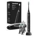 Aquasonic Black Series Ultra Whitening Toothbrush – ADA Accepted Electric Toothbrush- 8 Brush Heads & Travel Case – 40,000 VPM Electric Motor & Wireless Charging - 4 Modes w Smart Timer