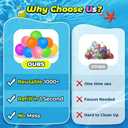 24Pcs Reusable Water Balloons, Summer Water Toys, Magnetic Water Ball for Outdoor Games, Pool Toy, Beach Toys for Kids