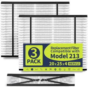 IYOUYA 3 Pack 213 Replacement Filter Compatible with AprilAire Whole House Air Purifiers 1210,1620,2210,2216,3210,4200,20x25x4 MERV-13 Furnace Filter, Not fit for 1213 UPGRADE KIT(MODEL 2120 OR 2200) IYOUYA 3 Pack 213 Replacement Filter Compatible with AprilAire Whole House Air Purifiers 1210,1620,2210,2216,3210,4200,20x25x4 MERV-13 Furnace Filter, Not fit for 1213 UPGRADE KIT(MODEL 2120 OR 2200)