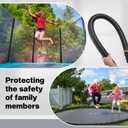 Pangda 3 Pack Pool Noodles 55 Inch Foam Noodles Swim Clamp Jumbo Hollow Foam Large Pre Slit Clamp Protection for Swimming Floating Craft Projects Padding Bumper (Black, 1" OD X 0.4" ID)