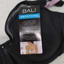 Bali Women's Underwire, One Smooth U Ultra Light T-Shirt, Convertible Bra (36D, Black)