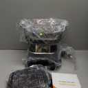 4-in-1 Portable Glass Air Fryer, 140400F Precise Heat, Max Crisp Technology, 4.2QT & 1.6QT Dual Containers with Lids, Freezer & Dishwasher Safe, Bake, Recrisp, Air Fry (Grey)