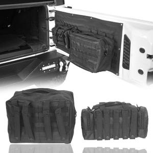 Hooke Road Wrangler Tailgate Storage Bags Back Door Cargo Organizer Kit for 2007-2018 Jeep JK Wrangler & Unlimited