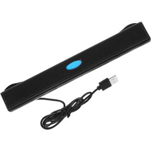 HOMSFOU Tv Sound Bar USB Soundbar USB Speaker Surround Sound Bar, medium, Black