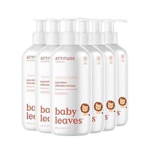 ATTITUDE 2-in-1 Shampoo and Body Wash for Baby, EWG Verified, Dermatologically Tested, Made with Naturally Derived Ingredients, Vegan, Pear Nectar, 16 Fl Oz (Pack of 6)