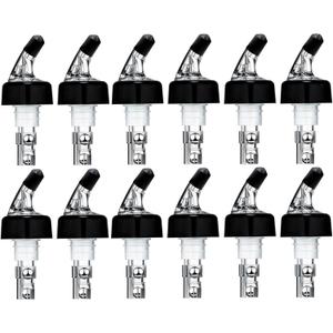 12 Pack Measured Liquor Pour Spout, Liquor Bottle Pourers, Measure Pour Spout for Liquor Bottles, Bottle Pourers for Alcohol, Shot Pourer Cocktail Liquor Dispenser Bar Bartending Tool -2oz/60ml