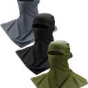 SATINIOR 3 Piece Balaclava Face Cover Sun Protection Neck Cover Summer Balaclava for Men Women Outdoor Sports UV Protector