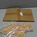 200 PCS Pink Cocktail Toothpicks for Appetizers, Natural Bamboo Coctail Skewers Sticks, Pearl Decorative Cocktail Tooth Picks for Drinks, Fruit, Charcuterie, Wedding Food Party Fancy 4.7 Inch Long